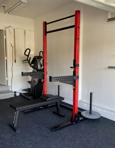 Squat rack assembly and installation