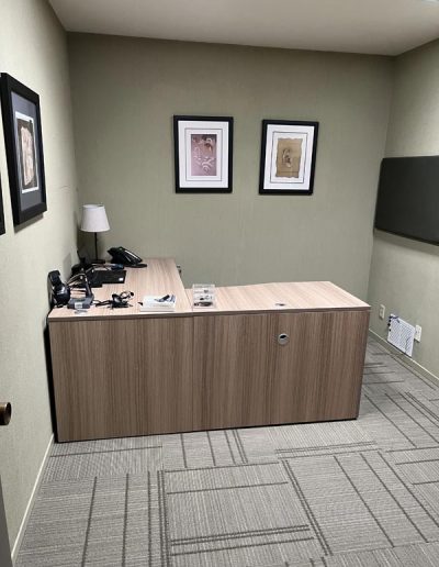 L shaped desk installation and assembly