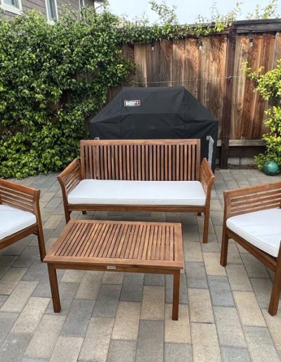 Chairs and loveseat assembly