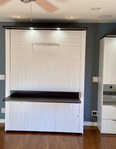 Murphy bed with desk installation and assembly