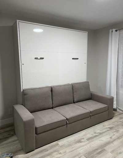 Murphy bed with sofa installation and assembly
