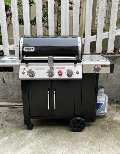 Gas barbecue assembly