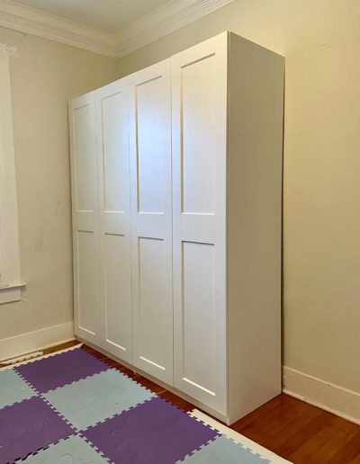 Ikea PAX white installation and assembly