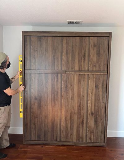 Murphy Bed brown installation and assembly