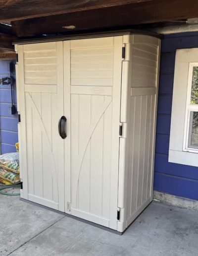 Storage shed assembly