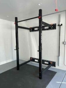 17 ROGUE Folding Rack wall mounted assembly and mounting in San Francisco