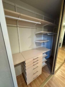 Elfa Closets Container Store Installation in Walnut Creek.