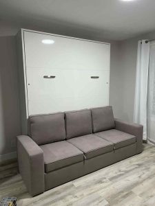 8 Murphy bed with sofa installation