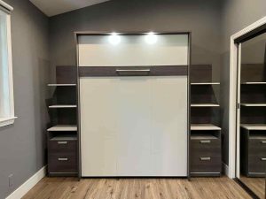 9 Queen Bestar Murphy bed assembly closed